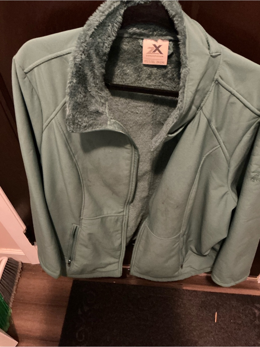 Zero Xersion Women's Cozy Lillian Jacket - Sage Green 2X